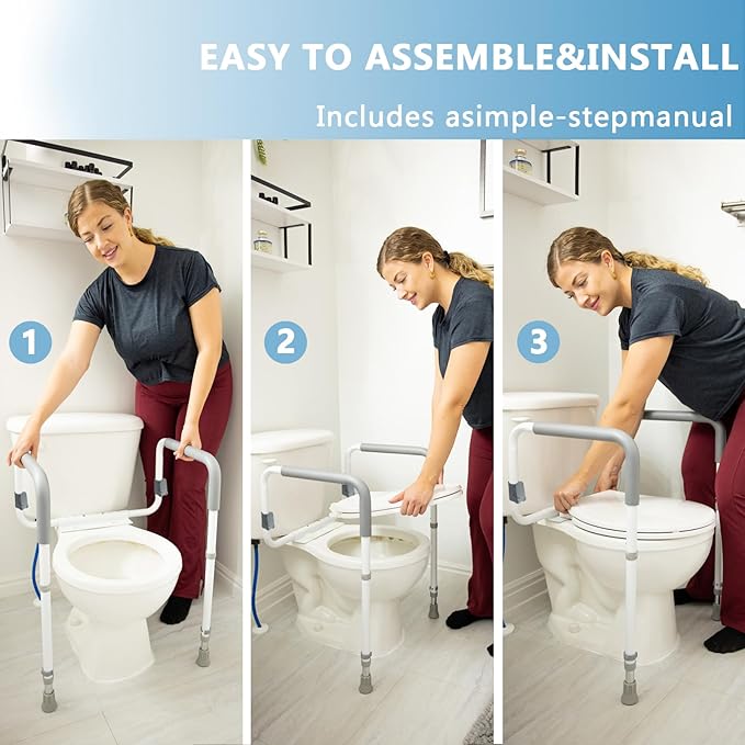 Toilet Safety Rails for Seniors