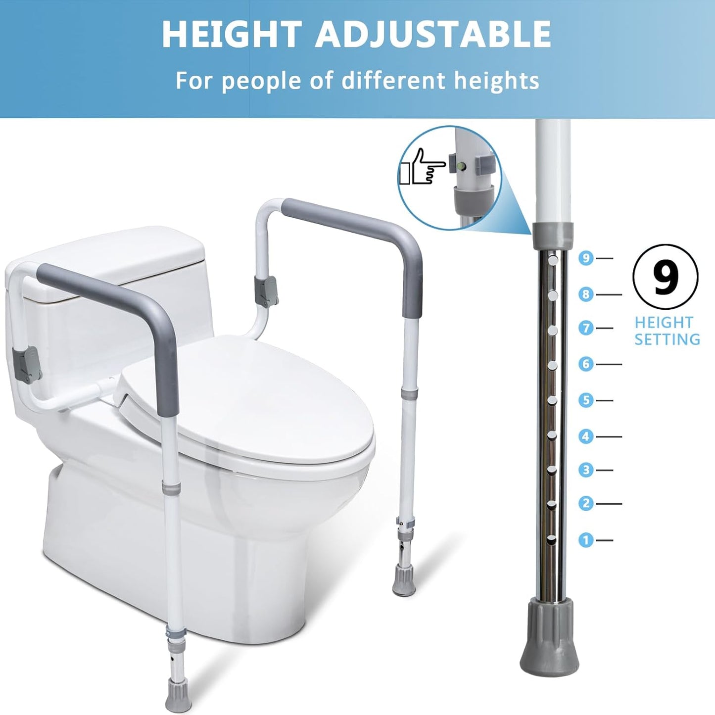 Toilet Safety Rails for Seniors