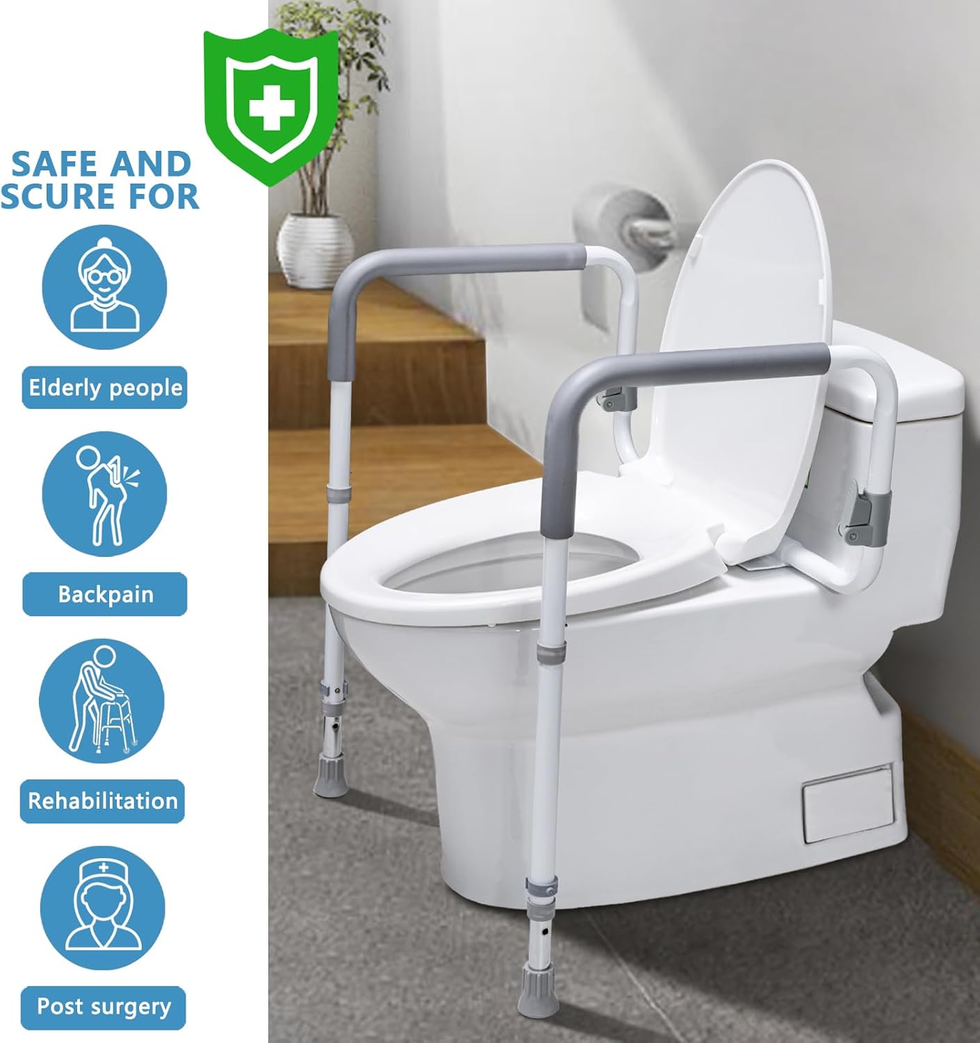 Toilet Safety Rails for Seniors
