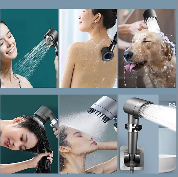 3 Spray Mode Filtered Shower Head