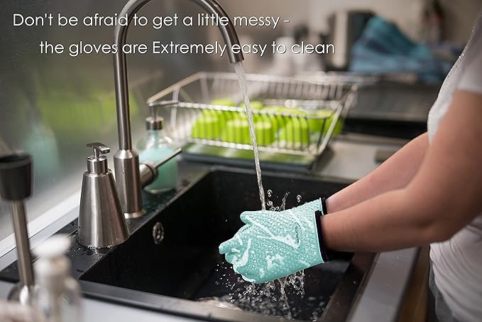 KITCHEN PERFECTION Silicone Heat Resistant Oven Gloves