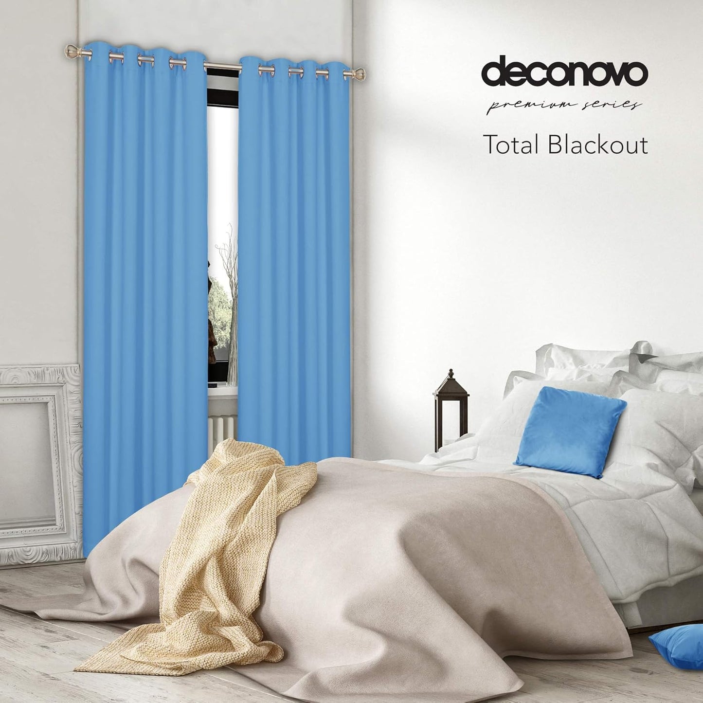 2 Panel Light Blocking Curtains - W52in X L72in
