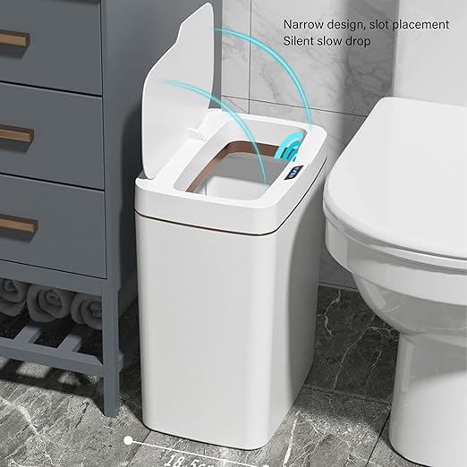 18L Motion Sensor Bathroom Trash