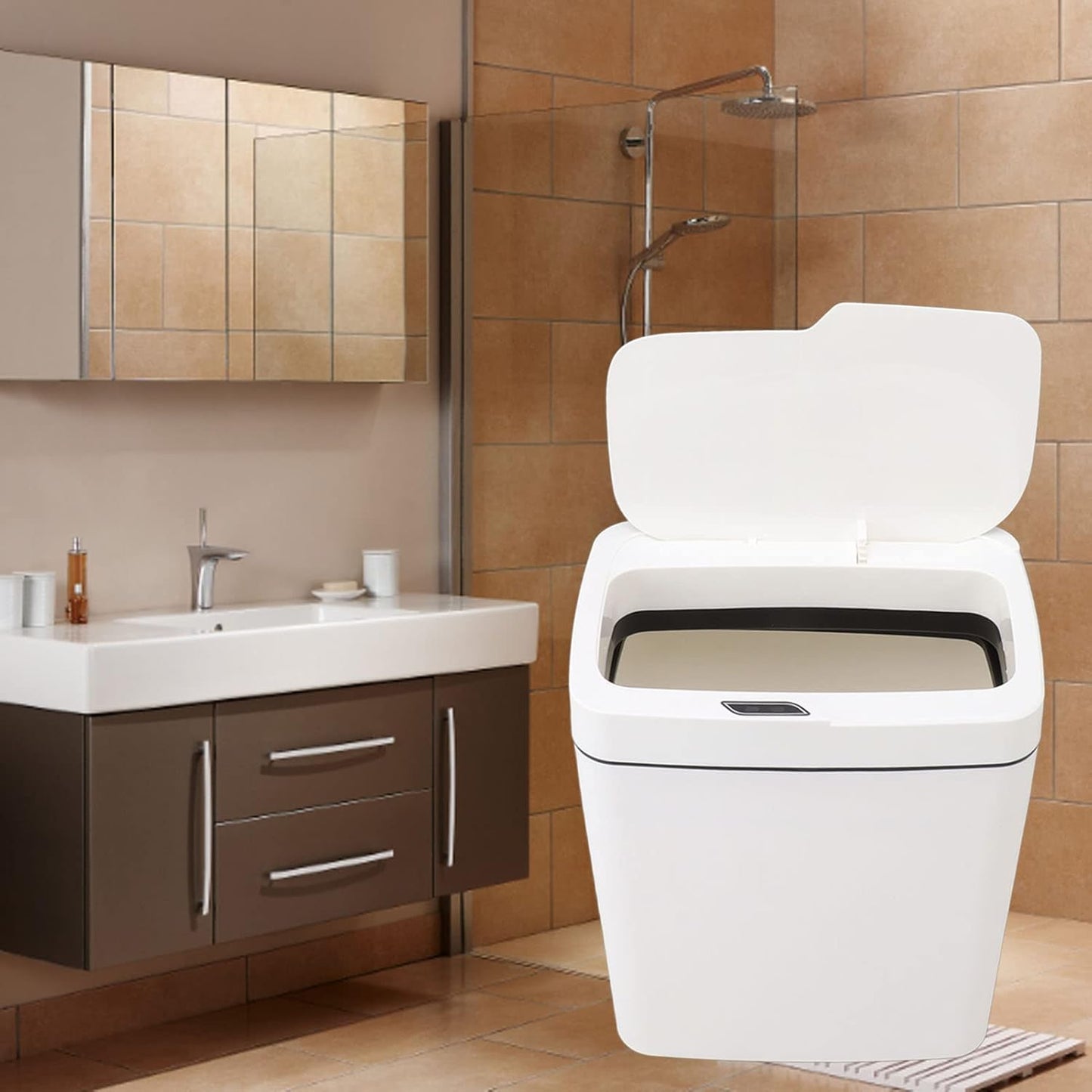 18L Motion Sensor Bathroom Trash