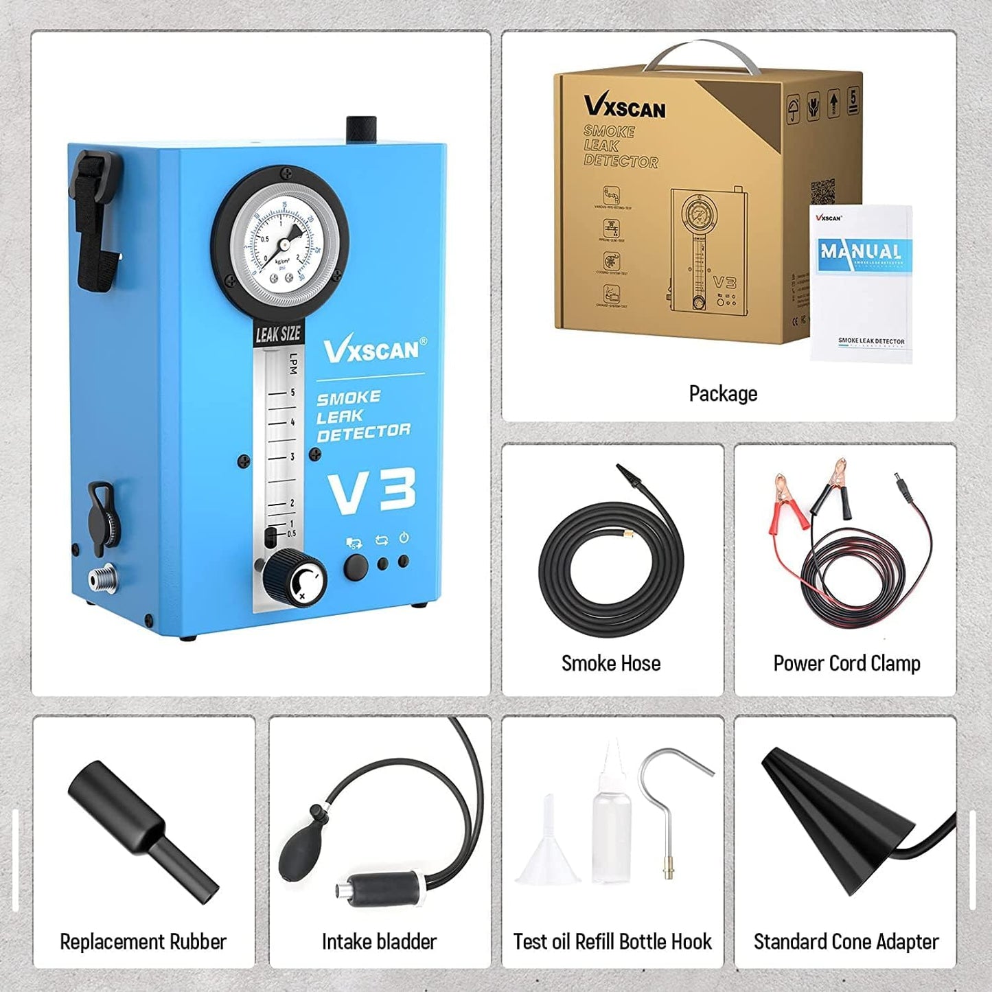 Automotive Smoke Leak Detector Machine