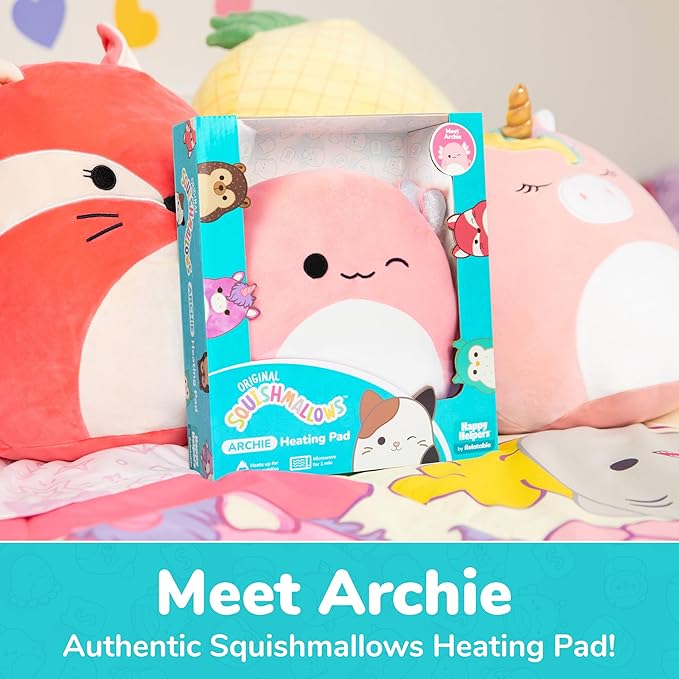 Squishmallows Archie Microwavable Heating Pad