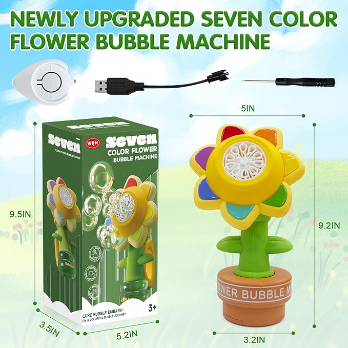 🌻 Sunflower Bubble Machine