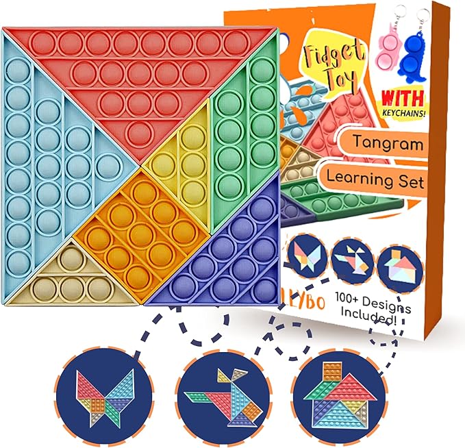 7pcs Push Pop It Fidget Toy Set