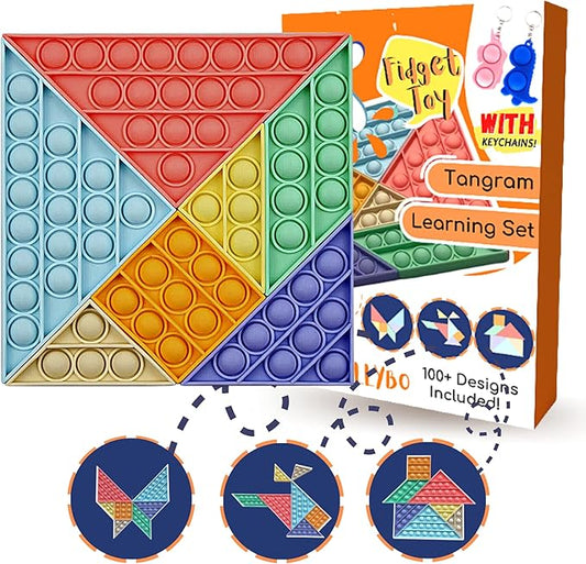 7pcs Push Pop It Fidget Toy Set