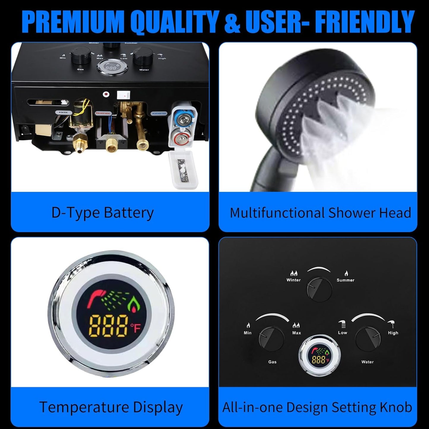 20L Portable Tankless Propane Water Heater