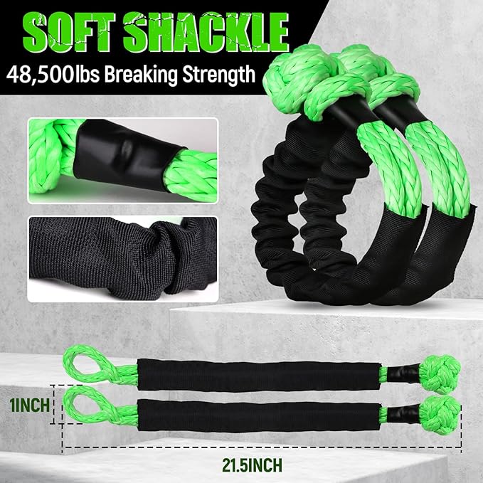 30ft Kinetic Vehicle Towing Rope