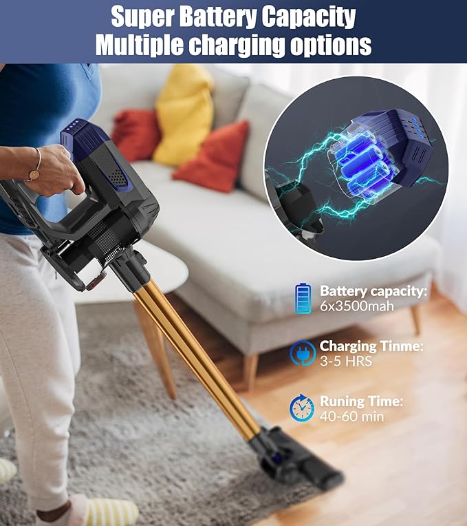 MOYSOUL Cordless Vacuum Cleaner - 8 in 1