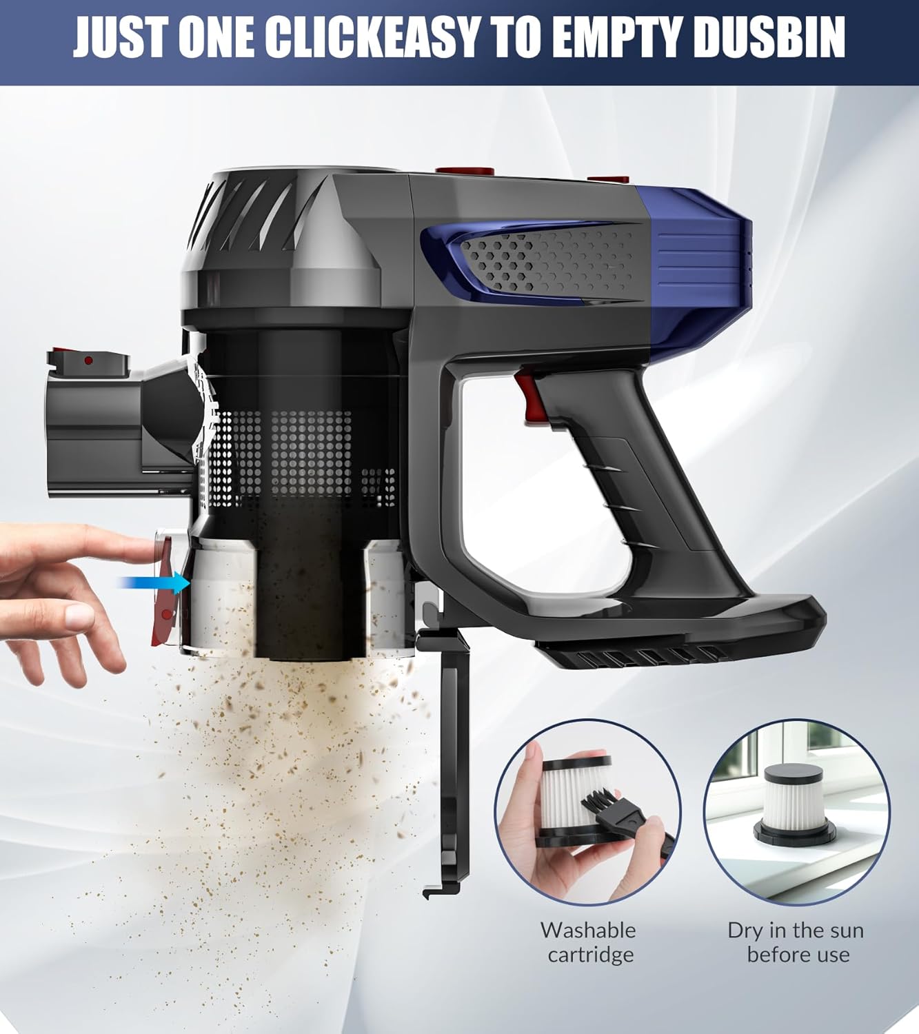 MOYSOUL Cordless Vacuum Cleaner - 8 in 1