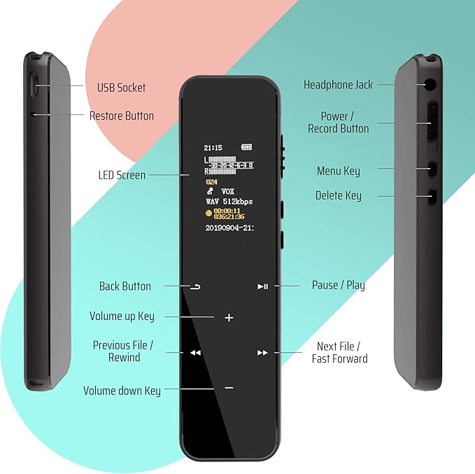 16GB Digital Voice Recorder
