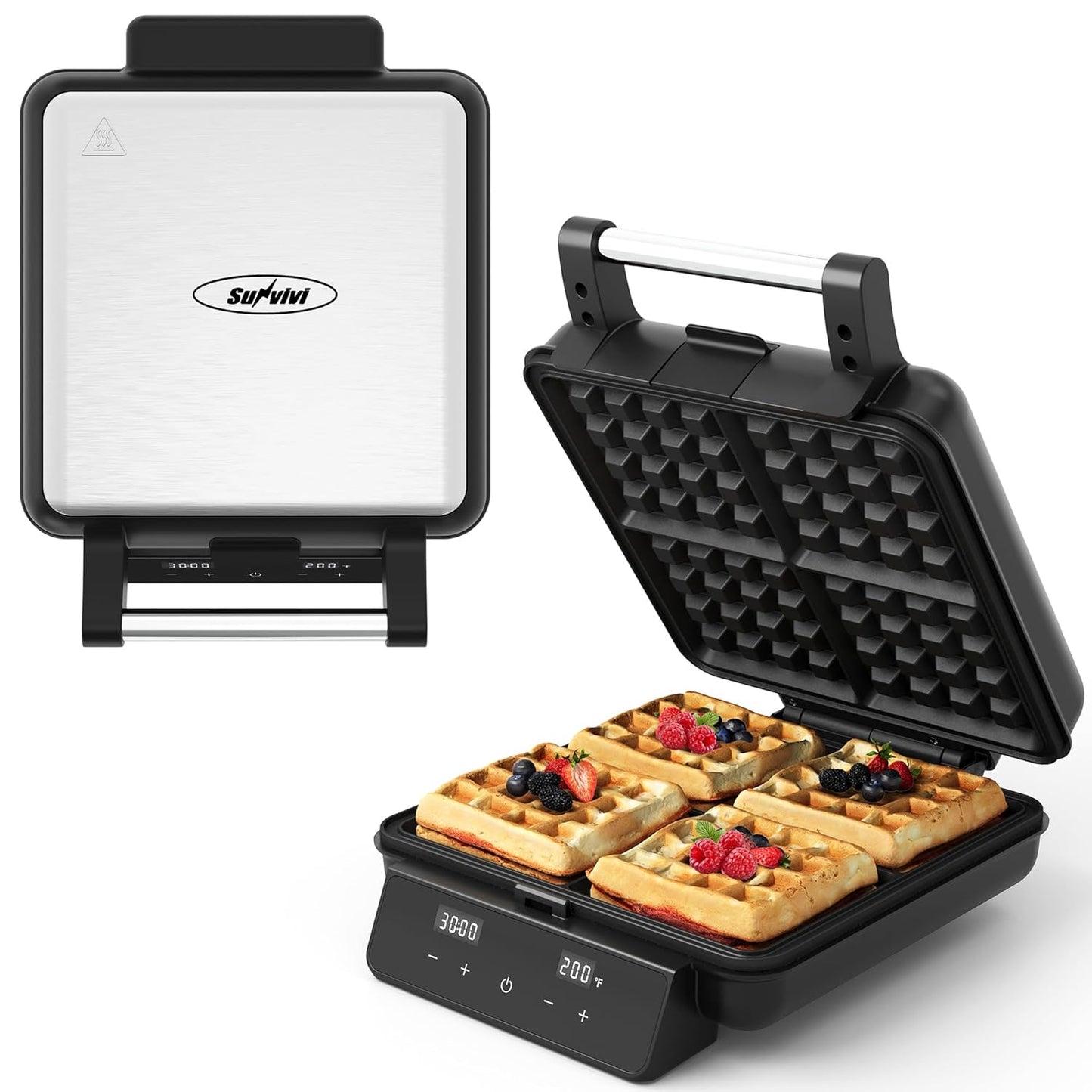 Sunvivi 4 Slice Waffle Maker