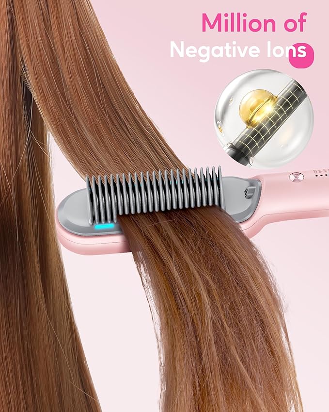Wavytalk Hair Straightening Comb, Dual Voltage