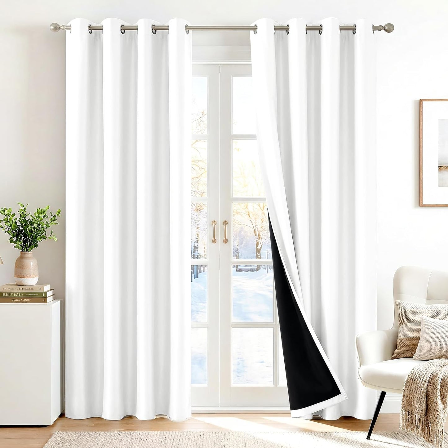 2 Panels Blackout Curtains -52in x 54in