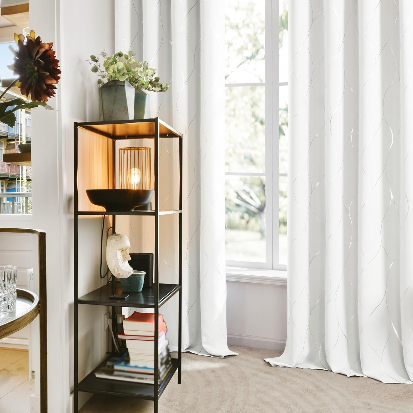 2 Panel Thermal Insulated Blackout Curtains- W42in x L72in