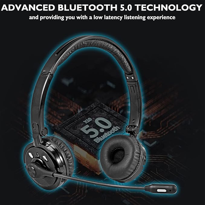 Bluetooth Headset with Microphone, Noise Cancellation - BH-M20